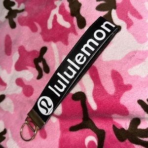 Lululemon handmade large key chain/ purse tag